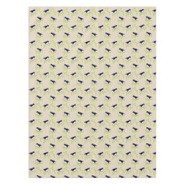 Vierundfünfzig - Tischtuch von zwei blauen Vögeln Tischdecke