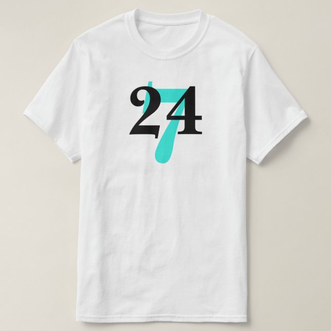 vierundzwanzig sieben 247 T-Shirt (Design vorne)