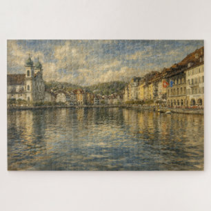 Vierwaldstättersee Schweiz Jesuitenkirche Art Puzz Puzzle