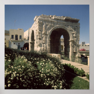 Vierwegbogen von Marcus Aurelius und Lucius Poster