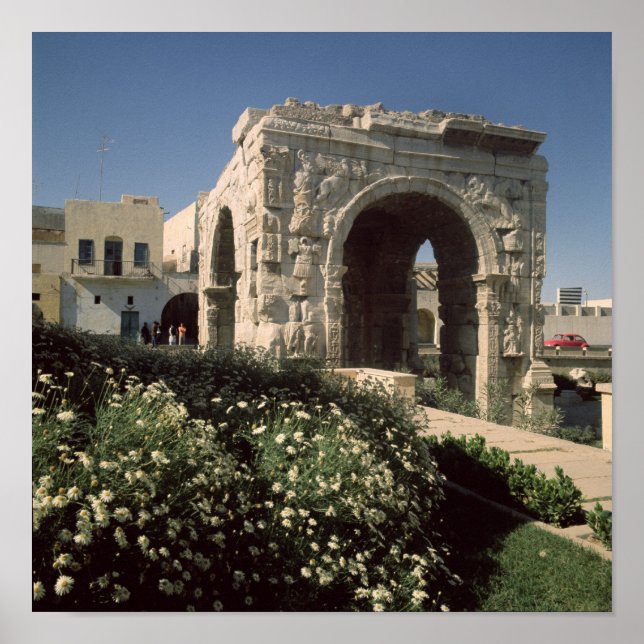 Vierwegbogen von Marcus Aurelius und Lucius Poster (Vorne)