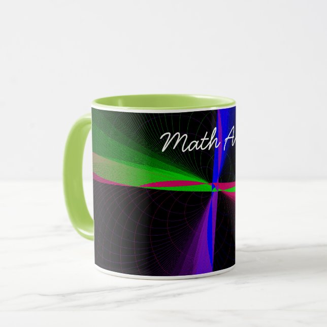 Vierwegeteilige geometrische Wave-Kaffee-Tasse Tasse (Vorderseite Links)