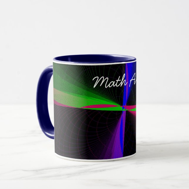 Vierwegeteilige geometrische Wave-Kaffee-Tasse Tasse (Vorderseite Links)