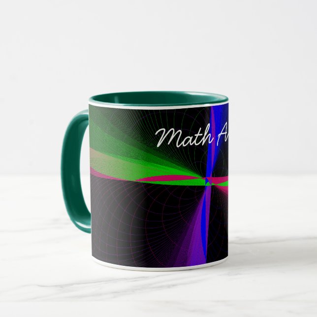 Vierwegeteilige geometrische Wave-Kaffee-Tasse Tasse (Vorderseite Links)