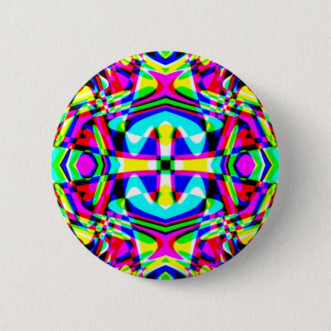 Vierwegkaleidoskop Button (Vorderseite)