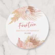 Vierzehn Boho Rosa Floral 14. Geburtstagsfeier