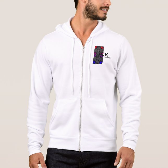 Vierzehn Kaleidoskop Art Hoodie (Vorderseite)