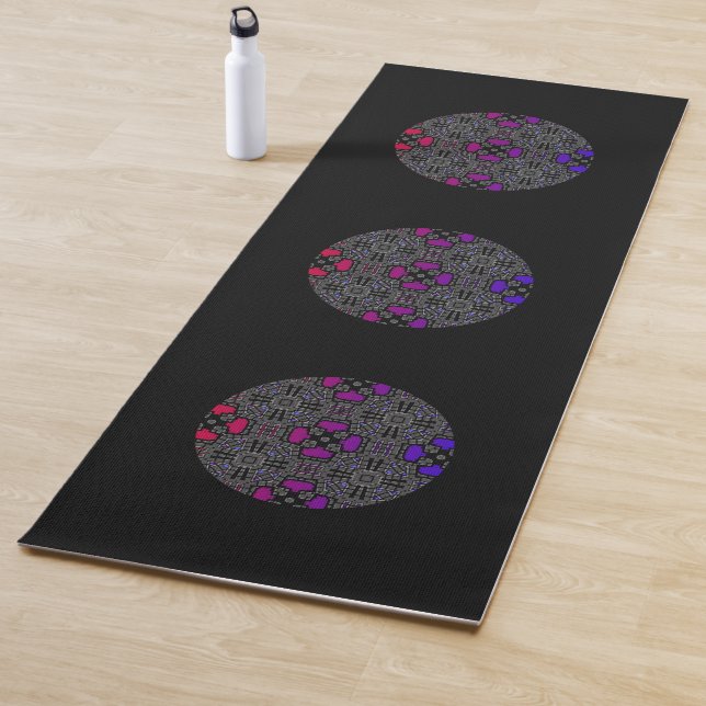 Vierzehn Kaleidoskop Art Yogamatte (Beispiel)