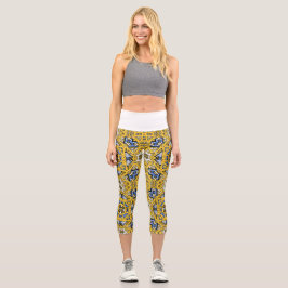 Vierzehn Kaleidoskop-Kunst des elften Band Capri Leggings