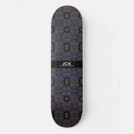 Vierzehn Kaleidoskop-Kunst fünfzehn Skateboard