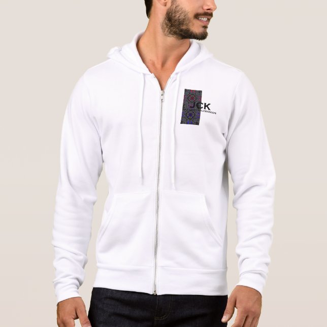 Vierzehn Kaleidoskop-Kunst Hoodie (Vorderseite)