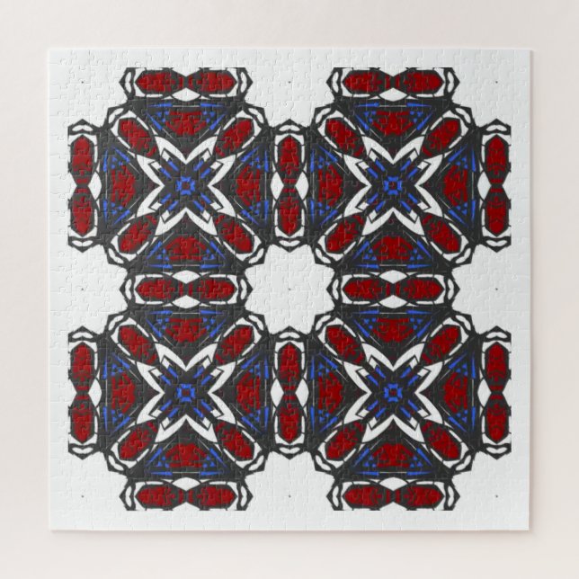 Vierzehn Kaleidoskop-Kunst Puzzle (Vertikal)