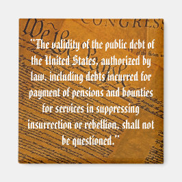 Vierzehnter Änderungsantrag Öffentliche Schulden Magnet