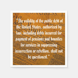 Vierzehnter Änderungsantrag Öffentliche Schulden Serviette