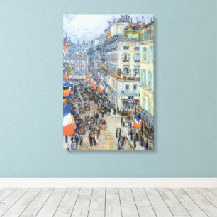 Vierzehnter Juli, Rue Daunou von Childe Hassam Leinwanddruck