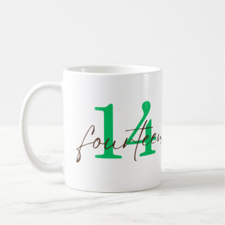 Vierzehntes 14-Jahres-Jubiläum Personalisierung Kaffeetasse