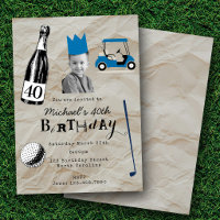 Vierzig 40. Geburtstag Benutzerfoto Lustig Golf