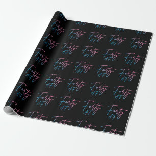 Vierzig AF II - Geburtstagsgeschenk Geschenkpapier