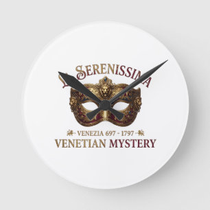 Vierzig & Fabelhaft: La Serenissima Einladung Runde Wanduhr