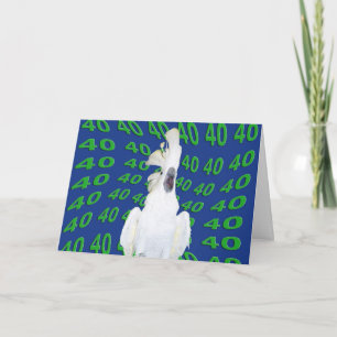 vierzig Geburtstag Karte