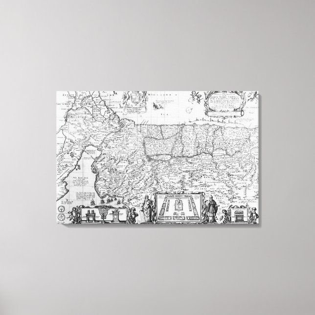 Vierzig Jahre Reisen der Kinder Israels Leinwanddruck (Vorderseite)