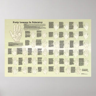 Vierzig Lektionen in der Palmitistik, Poster für P