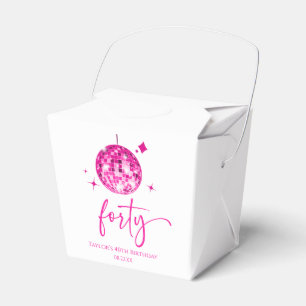 Vierzig Rosa Disco-Kugel 40. Geburtstagsfeier Geschenkschachtel