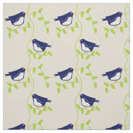 Vierzig - Stoff aus zwei blauen Vögeln