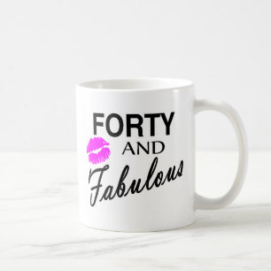 Vierzig und fabelhaftes kaffeetasse