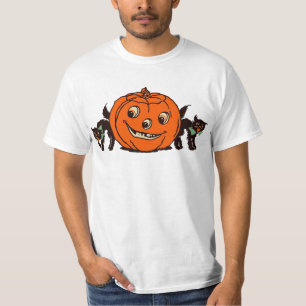 Vierzigerjahre Halloween-Jack O'Lantern mit T-Shirt