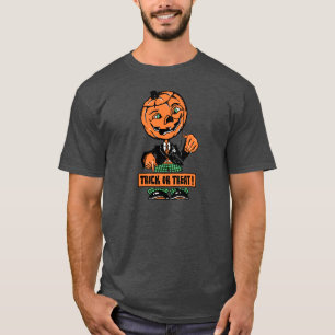 Vierzigerjahre Halloweentrick-oder -Leckerei-Jack T-Shirt