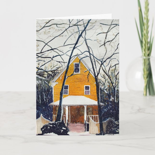 Vierzigerjahre Nashville-Weihnachten Feiertagskarte (Vorderseite)