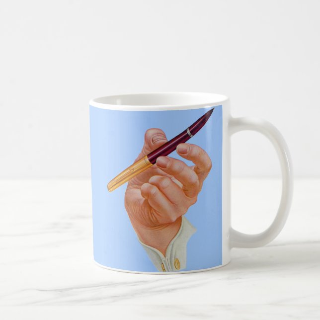 Vierzigerjahre übergeben mir einen Stift Tasse (Rechts)