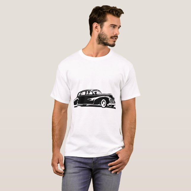 Vierziges Auto T-Shirt (Vorne ganz)