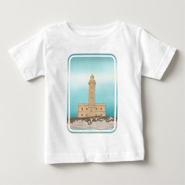 Vieste Lighthouse Italien Baby T-shirt (Vorderseite)