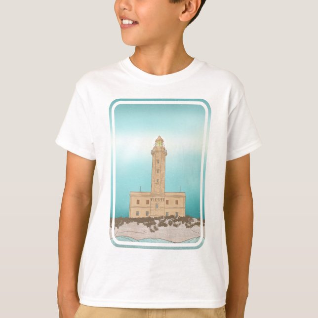 Vieste Lighthouse Italien T-Shirt (Vorderseite)