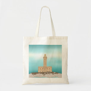 Vieste Lighthouse Italien Tragetasche