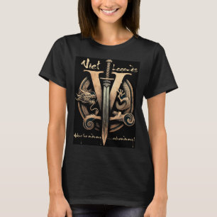Viet Legends Black Alt Logo T - Shirt
