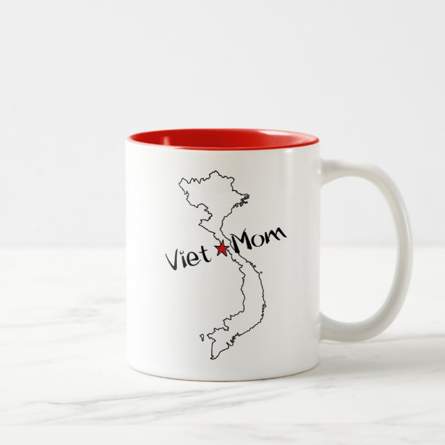 Viet*Mom! Feiern Sie der Mammas der Zweifarbige Tasse (Rechts)