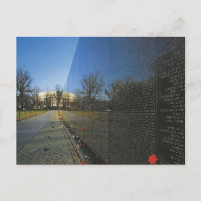 Viet Nam Wall Memorial in Washington D.C. Postkarte (Vorderseite)