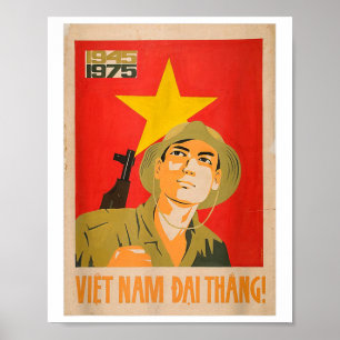 Vietcong Propaganda Poster - Kommunistischer Vietn