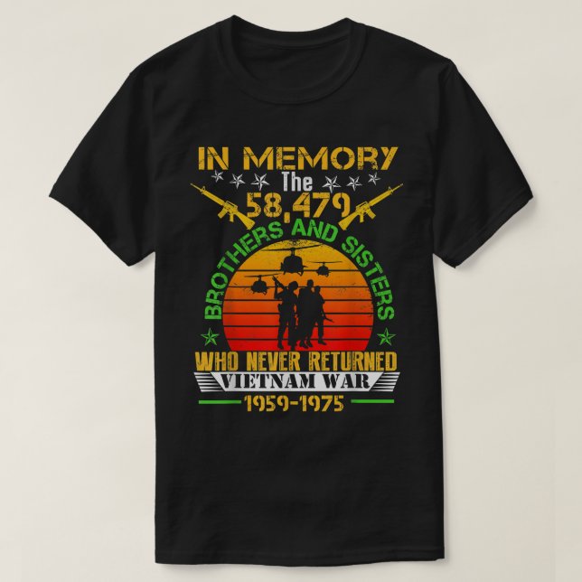 Vietnam als Veteran in Erinnerung an das Geschenk  T-Shirt (Design vorne)