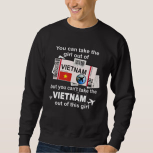Vietnam Boarding Pass Vietnam Mädchen Vietnam Sweatshirt