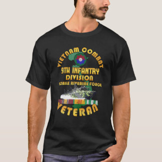 Vietnam Combat 9th Infantry Division Veteran T-Shirt