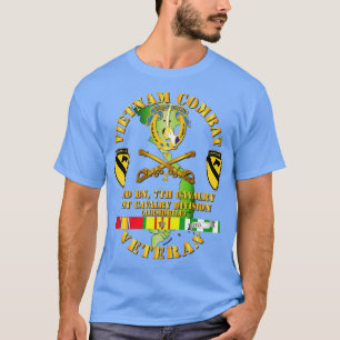 Vietnam Combat Cavalry Veteran w 2. Bn 7. Cav DU T-Shirt