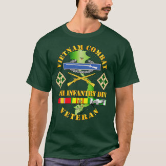 Vietnam Combat Infantry Veteran W4 Inf Div SSI T-Shirt