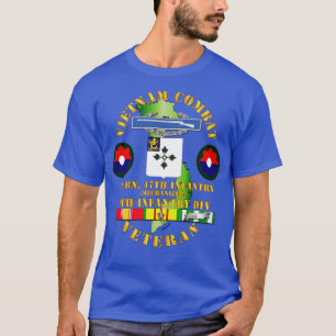 Vietnam Combat Infantry Veteran w 2. Bn 47. Inf T-Shirt
