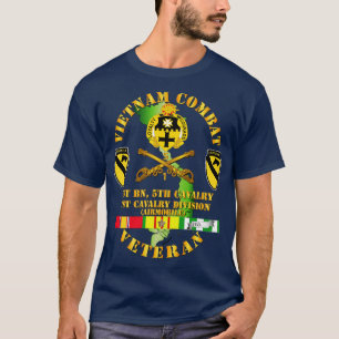 Vietnam Combat Kavallerie Veteran w 1st Bn 5th Cav T-Shirt