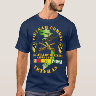 Vietnam Combat Kavallerie Veteran w 1st Cavalry Di T-Shirt