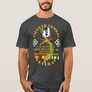 Vietnam Combat Veteran W1 Bn 50th Inf 3rd Bde 4 T-Shirt